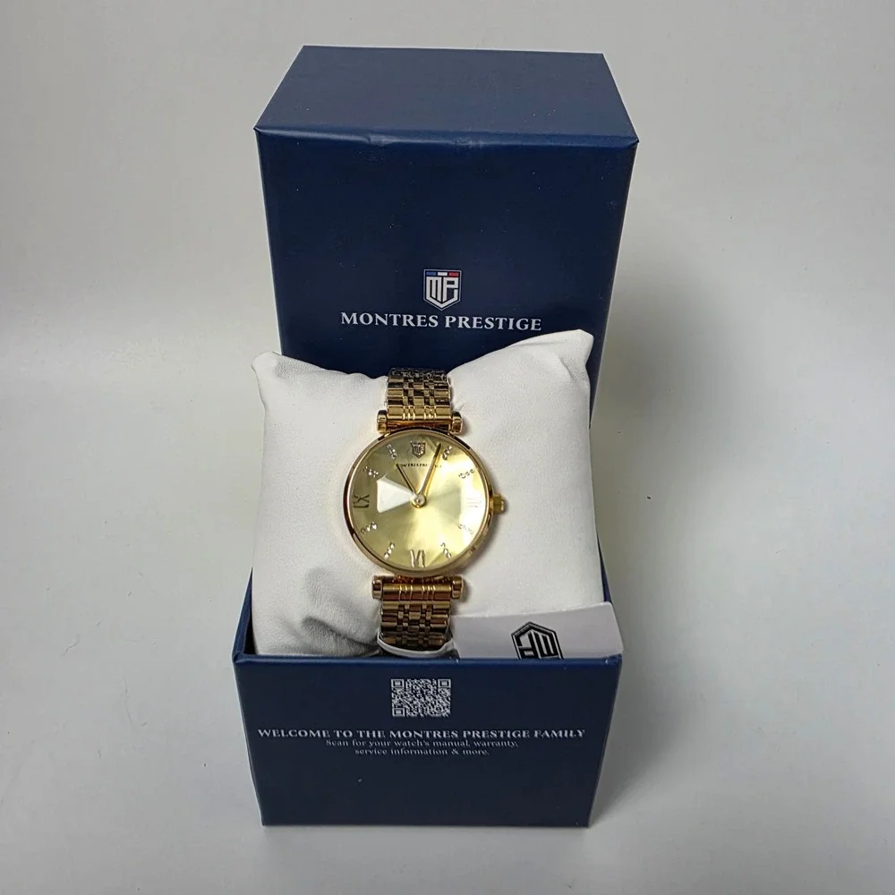 Montres Prestige X Invicta Women's Watch 32mm Gold MPW-0017 New